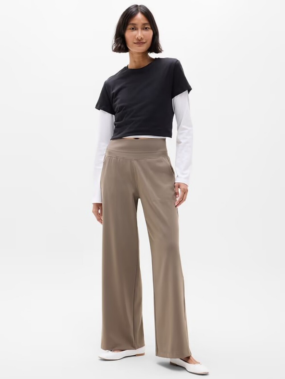 Athleta Venice High Rise Wide Leg Pants Women Size XS